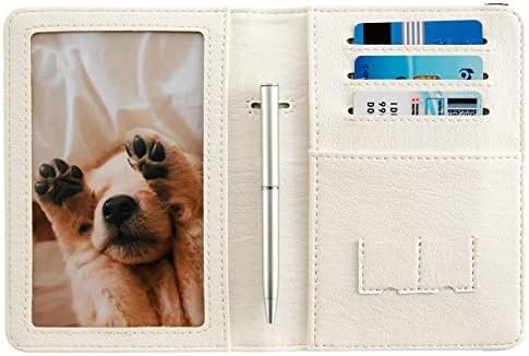Passport Holder Covers,Premium Leather Passport Holder,with RFID Blocking,Travel Documents Organizer Protector,Cute Passport Wallet for Women/Men (Cute shark) - Image 7
