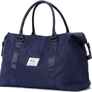 Travel Duffel Bag, Sports Tote Gym Bag, Shoulder Weekender Overnight Bag for Women