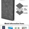 Passport Holder Cover Wallet for Men Women, Travel Essentials Must Haves Waterproof RFID Blocking Card Slots Leather Passport Case Travel Wallet - Image 3