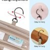 BAGSMART Toiletry Bag Hanging Travel Makeup Organizer with TSA Approved Transparent Cosmetic Bag Makeup Bag for Full Sized Toiletries, Medium-Black - Image 6