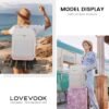 LOVEVOOK Carry On Travel Backpack For Women Flight Approved,50L TSA Personal Item Backpack for Airplanes with Thickened Back Pad,Large Daypack Fit 18.5Inch Laptop with Toiletry Bag and 2 Packing Cubes - Image 8