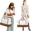 Travel Weekender Bag for Women, Overnight Bag with Shoe Compartment Oversized Travel Duffel Bag Carry On Tote 21" - Image 2