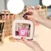 Clear Mini Makeup Bag Transparent Travel Cosmetic Makeup Case & Toiletry Bag for Women Clear Car Bag (C/Beige, MINI) - Image 3