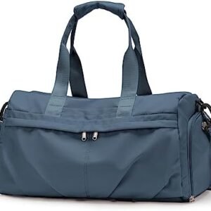 Sport Duffel Bag, Gym Bag with Shoes Compartment and Wet Pocket,Travel Duffel Bag for Man and Women,Sport Gym Tote Bags for Swimming Yoga, Weekend Overnight Bag Carry on Bag