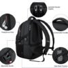 Bagsure Travel Laptop Backpack, Business Water Resistant Laptop Backpack with USB Charging Port, College Bag for Men & Women - Image 5