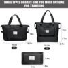 Intrbleu Large Capacity Folding Travel Bag, Foldable Travel Bag with Dry/Wet Separation, Upgrade Waterproof Carry on Bag - Image 3