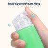 PACKISM TSA Approved Toiletry Bottles - 9 Pack Leakproof 3.4oz Silicone Travel Bottles for Toiletries, Travel Accessories with Clear Makeup Bags for Shampoo Conditioner Lotion Body Wash BPA Free - Image 5