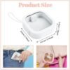 3Pcs Hair Tie Organizer, Portable Travel Qtip Holder Hair Accessories Organizer Box, Stackable Cotton Swab Dispenser Hair Accessory Box for Girls, Women, Bathroom, Desktop (White, Pink) - Image 2