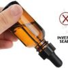 Yesker Amber Glass Bottles for Essential Oils with Glass Eye Dropper 30 ml (1oz) for Essential Oils, Chemistry Lab Chemicals, Colognes & Perfumes- Pack of 6 - Image 6