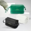 Abiudeng Large Makeup Bag,Double Layer Cosmetic Bag,Travel Makeup Bag,Leather Makeup Bag, Cosmetic Travel Bags,Portable Leather Toiletry Bag,Roomy Cosmetic Bag for Women and Girls - Image 6