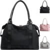 Women Tote Bag Travel Duffel Bag Carry On Luggage Bag Sports Gym Bag - Image 8