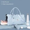 Gym Bag Womens Mens with Shoes Compartment and Wet Pocket,Travel Duffel Bag for Women for Plane,Sport Gym Tote Bags Swimming Yoga,Small Waterproof Weekend Overnight Bag Carry on Bag Hospital Holdalls - Image 2