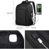 Monsdle Travel Laptop Backpack Anti Theft Backpacks with USB Charging Port, Travel Business Work Bag 15.6 Inch College Computer Bag for Men Women, Black - Image 3
