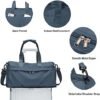 Sport Duffel Bag, Gym Bag with Shoes Compartment and Wet Pocket,Travel Duffel Bag for Man and Women,Sport Gym Tote Bags for Swimming Yoga, Weekend Overnight Bag Carry on Bag - Image 7