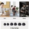 Vibes 201 Wired Earbuds in Ear Headphones, Noise Cancelling Bass Driven HiFi Earphones, Tangle-Free Braided Cord, Carry Case, Ear Buds Tips, 3.5mm Jack, Secure Fit (Clear Brown, No Mic) - Image 7