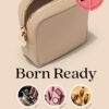 Embla Makeup Travel Pouch - Toiletry Organizer Pouch for Womens Purse Essentials, Nylon Zipper Pouches, Cosmetic Bag, Pink Black Coin Purse, Cosmetics Organizer Storage, Small Make Up Bags Mini Large - Image 4