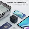 Universal Travel Adapter, International Power Adapter Charger with 3 USB C Ports, 2 USB A Ports and Multi AC Outlet, All-in-one Worldwide Plug Power Adapter for EU US UK AU 200+ Countries - Image 7