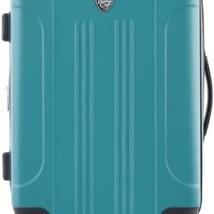 Travelers Club Chicago Hardside Expandable Spinner Luggages, Teal, 20" Carry-On