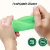 PACKISM TSA Approved Toiletry Bottles - 9 Pack Leakproof 3.4oz Silicone Travel Bottles for Toiletries, Travel Accessories with Clear Makeup Bags for Shampoo Conditioner Lotion Body Wash BPA Free - Image 3