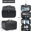 Hanging Toiletry Bag for Men and Women, BAGSPRITE Travel Bag for Toiletries, Water-resistant Shaving Bag for Men Travel, Toiletry Bags for Traveling, Large Travel Size Toiletry Organizer, Travel Case Kit Accessories - Image 2