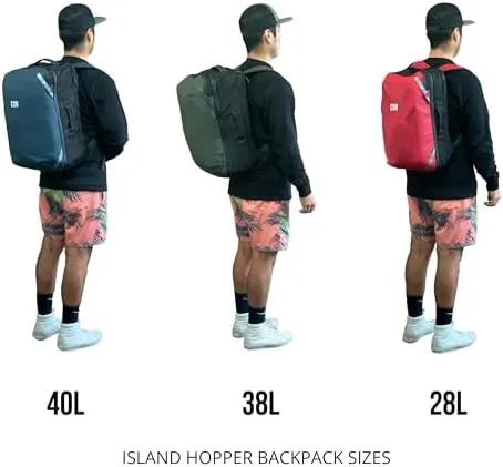 COR Surf Carry On Travel Backpack | NOW with Premium YKK Zippers | Flight Approved Carry On Laptop Backpack with Secret Passport Pockets | The Island Hopper (28L, Army Green) - Image 8