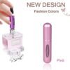 Mini Refillable Perfume Atomizer Spray Bottle, Portable Empty Fragrance Container Pump Case for Traveling and Outgoing 5ml (Pink) - Image 7