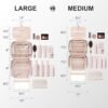 Everfun Hanging Travel Toiletry Bag for Women Traveling With Leakproof Compartment Makeup Cosmetic Organizer Dopp Kit Travel Accessories Essentials Must Have - Image 6