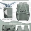 CADOLIM Large Travel Backpack Carry On Flight Approved Mochila De Viaje Carry On Backpack For Women Men Airplanes Backpack For Travel Backpacks Personal Item Travel Bag Army Green - Image 7