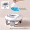 Portable Potty Seat, Make Potty Training a Breeze with Easy to Clean, Foldable Toilet Chair for Toddler Girls and Boys, Perfect for Indoor and Outdoor Use with Convenient Storage Bags (Grey) - Image 2