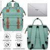 kasibon 15.6 inch Laptop Backpack for Women, Large Wide Top Open Travel Backpack Work Bag Water Resistant Anti Theft Backpack with Charging Port - Image 6