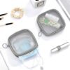 Weewooday 4 Pcs Mesh Makeup Bag Mesh Cosmetic Bag Travel Toiletry Bag with Zipper Mini Makeup Cosmetic Travel Toiletry Purse Bag for Daily Toiletries Accessories(Gray, Small) - Image 6