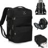 Hynes Eagle 20L Travel Backpack Carry on Backpack Women Men Personal Item Bag for Spirit Airlines Small Nylon Laptop Backpack 14 inches Black