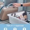 BAGSMART Clear Toiletry Bag, 3-Pack TSA Approved Travel Toiletry Bag Carry On Travel Accessories Bag Airport Airline Quart Size Bags water-resistant Makeup Bag for Women - Image 2