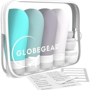 TSA Approved Silicone Travel Bottles Leak Proof & Travel Size Containers for Toiletries Travel Kit with TSA Liquids Travel Bag
