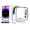 Lermende 2pcs TSA Approved Toiletry Bag Clear Toiletry Bag for Traveling,Airport Airline Travel Toiletry Bag.Carry On TSA Bag,Clear Bag for Travel,Quart Sized Travel Toiletry bag for Women Men (Black) - Image 2