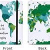 Passport Book Holder,Passport Wallet for Men Mr and Mrs Passport Holder for Women Passport Cover World Map Passport Case for Couples Passport Books Holder - Image 5