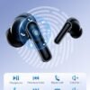 Wireless Earbuds Bluetooth Headphones, 40H Playtime Stereo IPX5 Waterproof Ear Buds, LED Power Display Cordless in-Ear Earphones with Microphone for iOS Andriod Cell Phone Sports - Image 4