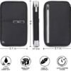 Large Family Passport Holder for 8 | Family Passport Holder for 6 | Multiple Passport Holder Family | Travel Document Organizer w/RFID Blocking,Removable Wrist Strap & Crossbody | Airplane Essentials - Image 3