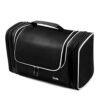 LAVIEVERT Toiletry Bag/Makeup Organizer/Cosmetic Bag/Portable Travel Kit Organizer/Household Storage Pack/Bathroom Storage with Hanging for Business, Vacation, Household - Black - Image 2