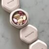 Travel Containers - Pill Case Set - Magnetic Travel Capsules - A Daily Pill Box for Supplements & Vitamins - Contains 7 Flex Mediums (0.56oz) with Labels for Everyday of The Week - Petal - Image 4