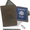 Rfid Passport Holder - Passport Holder Men - Leather Passport Wallet - Passport Holder With Vaccine Card Slot - Passport Wallet Rfid Blocking Travel Wallet - Leather Passport Cover