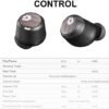 S2 Active Noise Cancelling Wireless Earbuds, Immersive Sound and Clear Call,in Ear Detection,Build in Mic,36H Playtime with Metal Smart Charging Case,IPX5 Waterproof Sport Black Headphones - Image 2