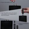 2Pcs Refillable Perfume Atomizer Bottles，Portable Mini Separate Perfume Bottle，Travel and Outings Spray Boxes Dispensers 5ml/0.2oz (Black) - Image 4