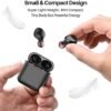 TOZO T6 True Wireless Earbuds Bluetooth 5.3 Headphones Touch Control with Wireless Charging Case IPX8 Waterproof Stereo Earphones in-Ear Built-in Mic Headset Premium Deep Bass Black - Image 2