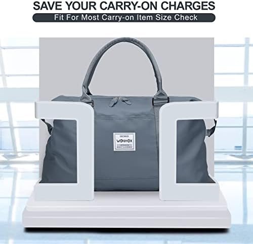 VECAVE Weekender Bags for Women,Carry on Bag,Overnight Bag with Trolley Sleeve,Sports Tote Gym Bag,Travel bag for Women… - Image 3
