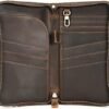 Polare Full Grain Leather Family Travel Passport Wallet and Documents Organizer RFID Blocking Case Holder Fits 6 Passports (Dark Brown) - Image 8