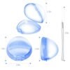 Pacifier Case,4 Pack BPA Free Pacifier Holder Case with Lanyard for Diaper Bag,Pacifier Container Box for Baby Binky Nipple Travel,Essential Pacifier Accessories,Easy to Clean,Blue - Image 5