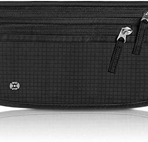 WALNEW Travel Money Belt for Women and Men - RFID Blocking Passport Holder Hidden Travel Wallet to Keep Cash, Credit Card, Passport, Cell Phone Safe