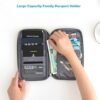 Passport Holder Family - Waterproof Passport Organize Bag -Travel Passport Wallet with Handle and Multiple Pockets - Image 7
