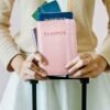 Passport and Vaccine Card Holder Combo, Passport Holder with Vaccination Card Slot Passport Wallet with RFID Blocking Passport Cover for Women - Image 7